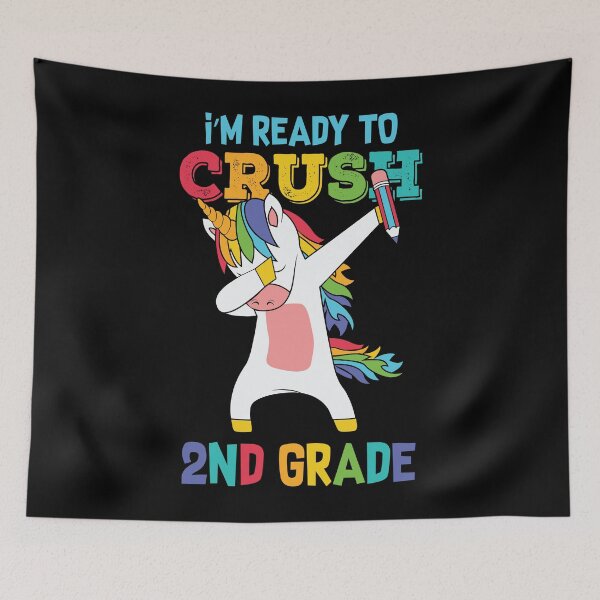 Item preview, i'm ready to crush 2nd grade funny dabbing unicorn designed and sold by Dahiss.