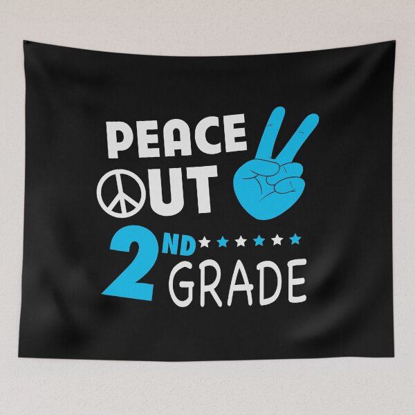 Item preview, peace out 2nd grade designed and sold by Dahiss.