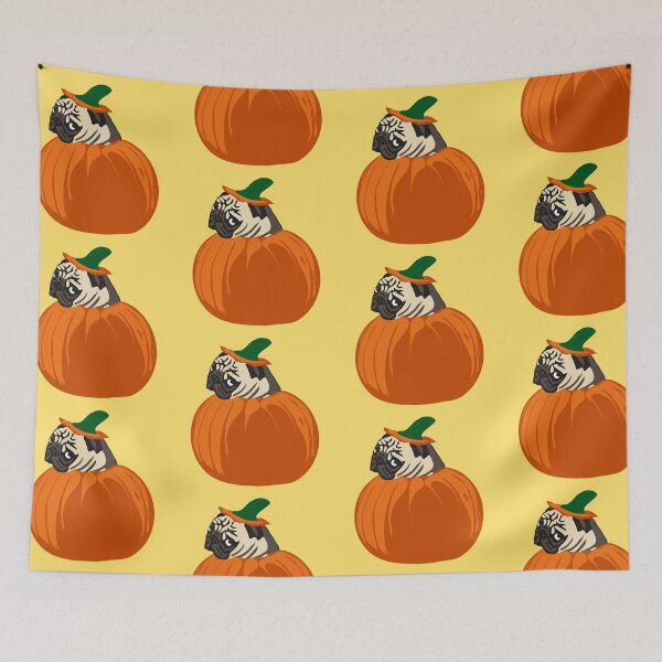 Item preview, pumpkin pug designed and sold by FandomizedRose.