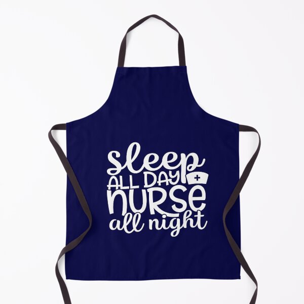 Item preview, Nurse all night - funny/inspirational nurse gift (white/grey) designed and sold by PickaSticka.