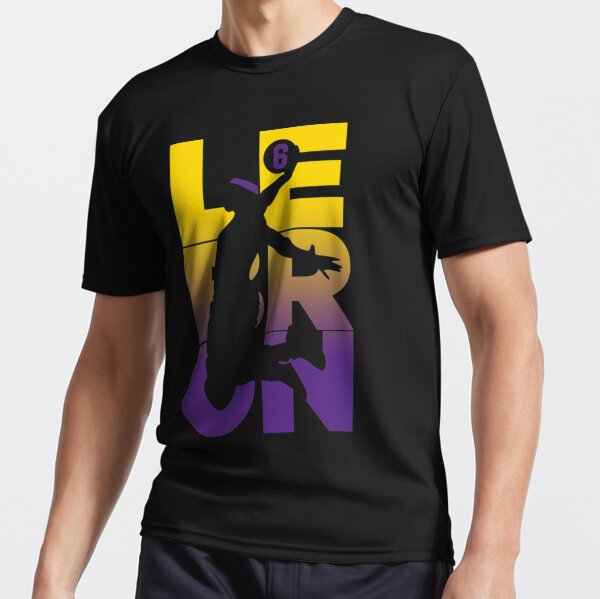 Lebron James T-ShirtLebron James Dunking 6 Lakers Essential T-Shirt for  Sale by GravaLamb