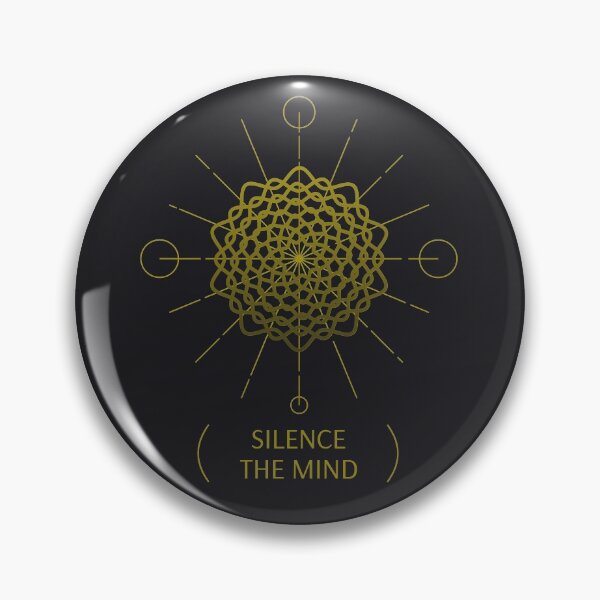 Item preview, Silence The Mind mandala zen quote spiritual gifts designed and sold by KiriBrero.