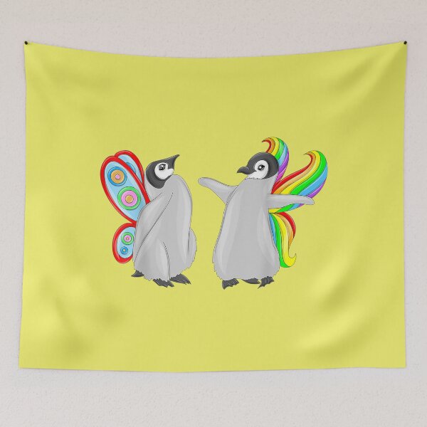 Item preview, Penguins with Butterfly Wings  designed and sold by EverydaySu.