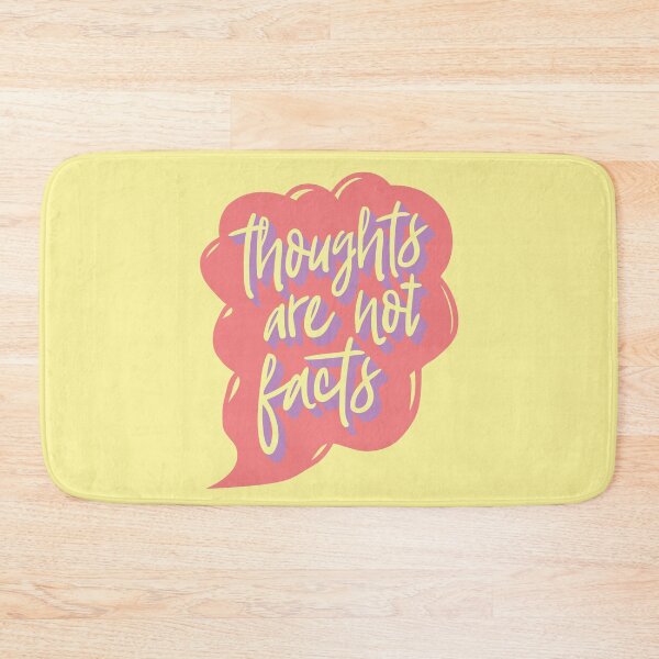 Item preview, Thoughts are not facts | Mindful colorful typography 01 designed and sold by MamSelle.
