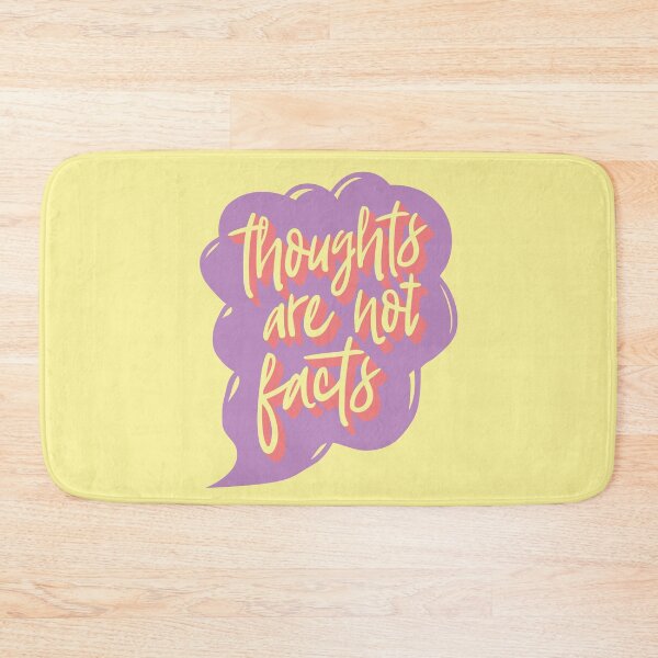 Item preview, Thoughts are not facts | Mindful colorful typography 02 designed and sold by MamSelle.