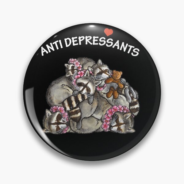 Artikelvorschau, Antidepressivum Waschbär neu entworfen und verkauft von Unique-Tees.