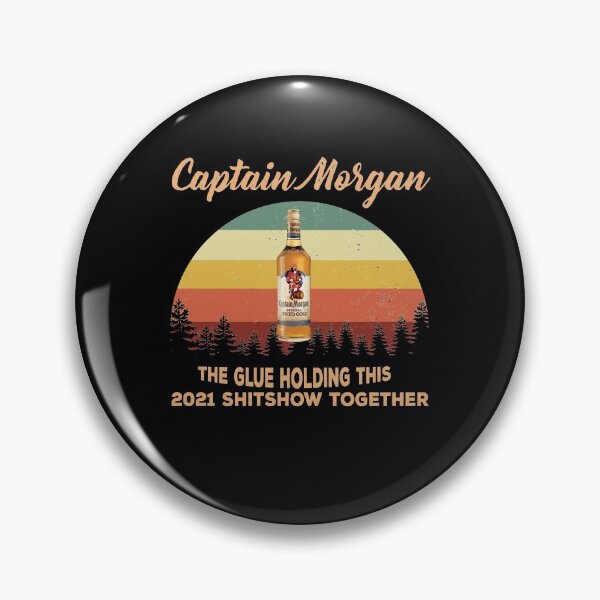 Item preview, Mens Best Captain Morgan The Glue Holding 2021 Shitshow Vintage Shirt, Pandemic Shirt, Drinking Christmas designed and sold by BernadineBeahan.