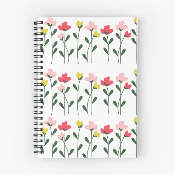 Item preview, Multicolored Simple Flower Design For Spiral Notebooks, Hardcover designed and sold by Count Timer.