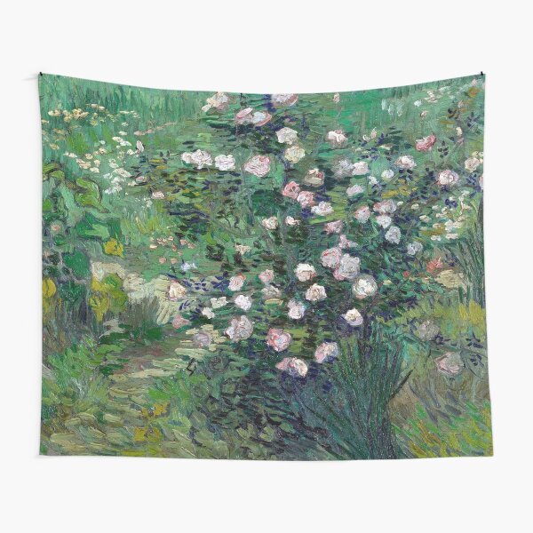 1889-Vincent van Gogh-Roses-33x41,3 Tapestry