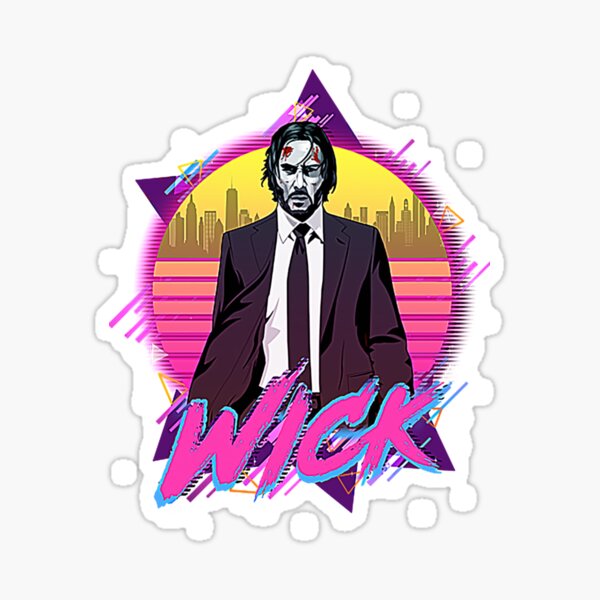 John Wick Retr| Perfect Gift Sticker