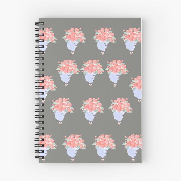 Item preview, Multicolored Simple Flower Design For Spiral Notebooks, Hardcover designed and sold by Count Timer.