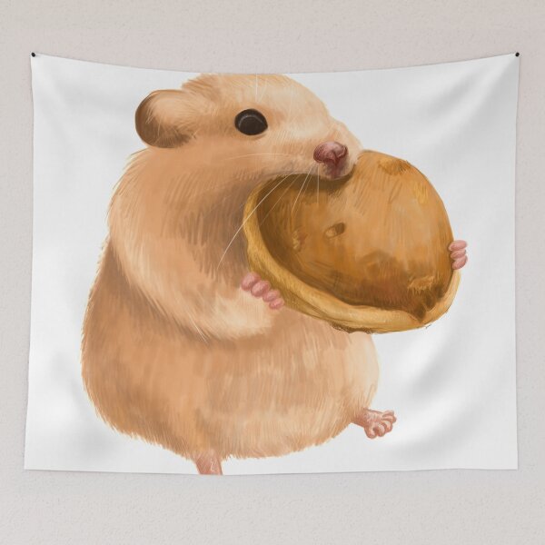 Item preview, Cute hamster with pancake designed and sold by darkmoonlight-.