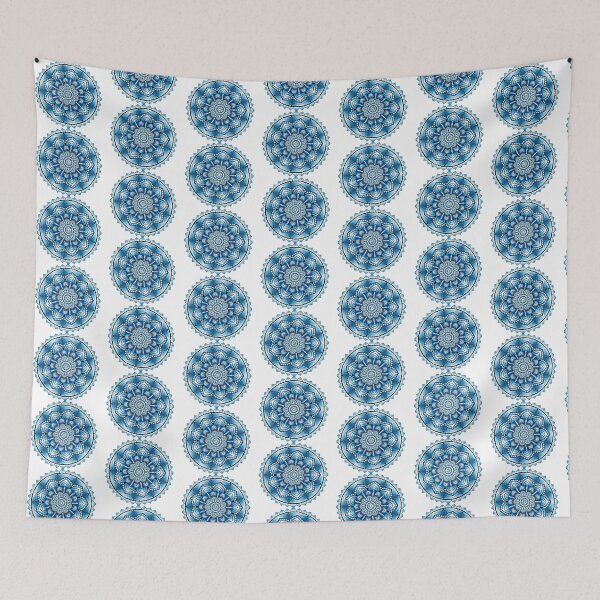 Item preview, Mandala in blue designed and sold by ManvithaK.
