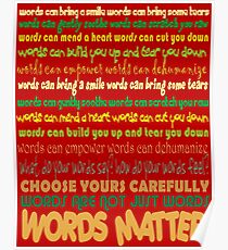 Words Matter Poster