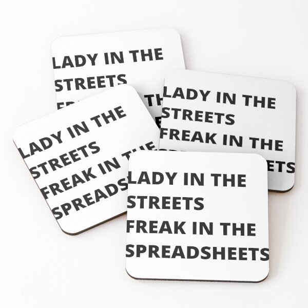 Artikelvorschau, LADY IN THE STREETS FREAK IN DEN SPREADSHEETS entworfen und verkauft von Fun-nance.