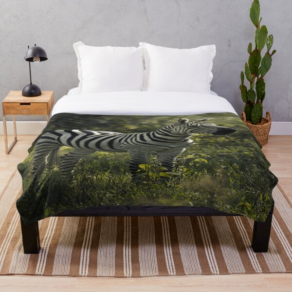 Item preview, Cebra en campo de hierba verde designed and sold by Berry Pink.