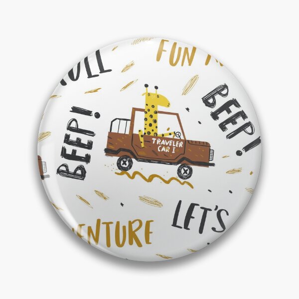 Item preview, Seamless Pattern with Giraffe Driver designed and sold by Peekonet.