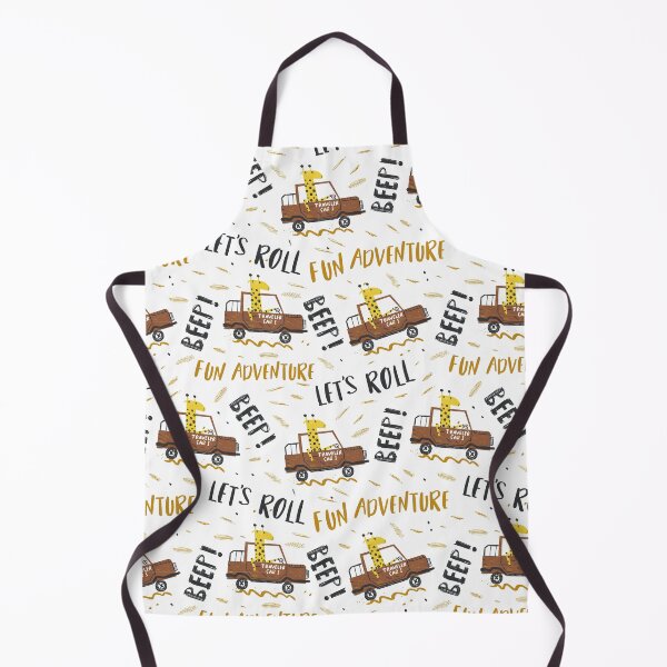 Item preview, Seamless Pattern with Giraffe Driver designed and sold by Peekonet.