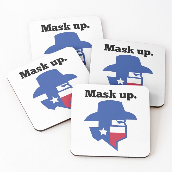 Item preview, Mask Up Texas (black text) | Stay Covid Free designed and sold by StickerPolitics.