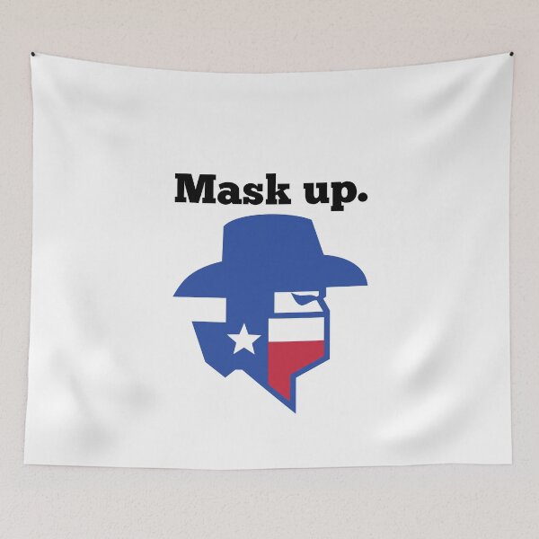 Item preview, Mask Up Texas (black text) | Stay Covid Free designed and sold by StickerPolitics.