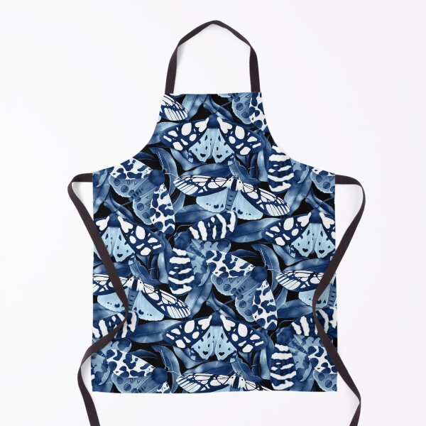 Item preview, China Blue and White Moonlit Garden Tiger Moths designed and sold by Perrin Le Feuvre.