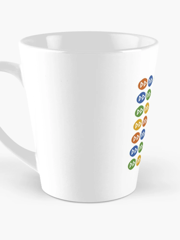 Thumbnail 3 of 4, Coffee Mug, FAST FORWARD (Diagonal Pattern) designed and sold by PSheekey.