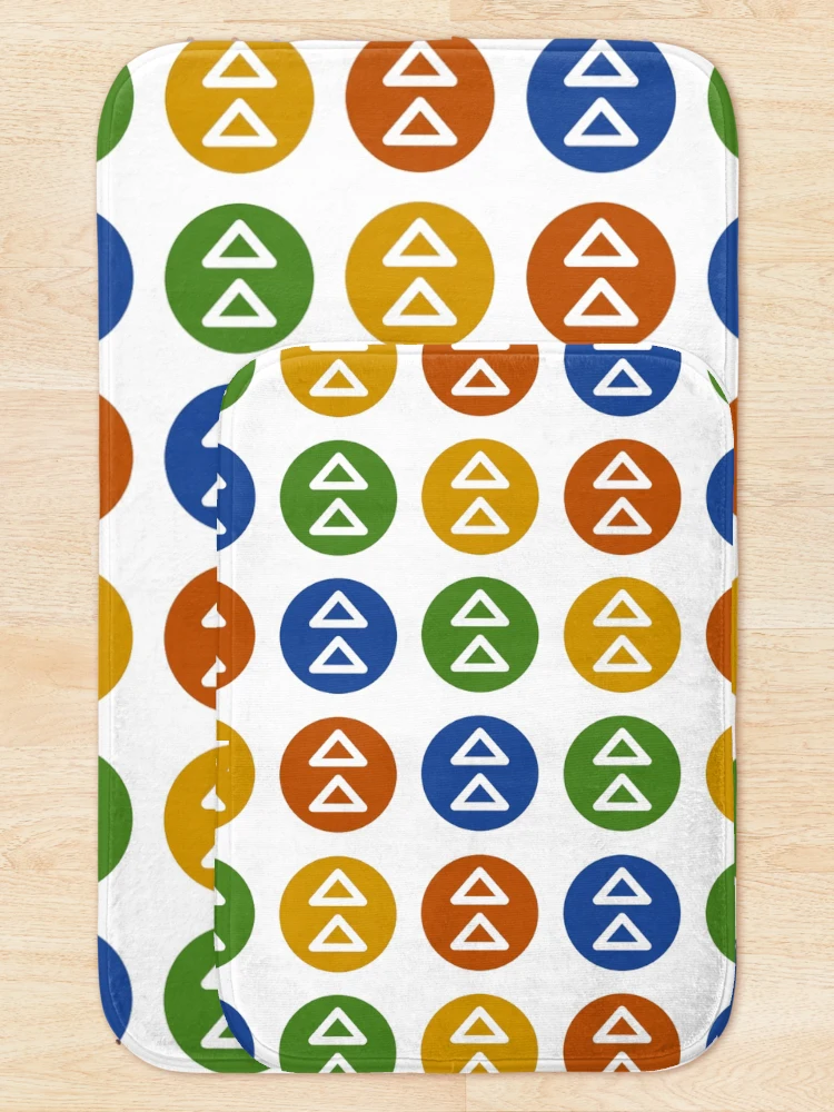 Thumbnail 5 of 6, Bath Mat, FAST FORWARD (Diagonal Pattern) designed and sold by PSheekey.