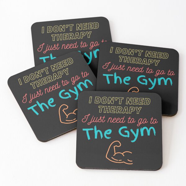 Item preview, I don't need therapy, I just need to go to the GYM, gym lovers, boxers, weight lifters, exercise lovers,  designed and sold by allycat57.
