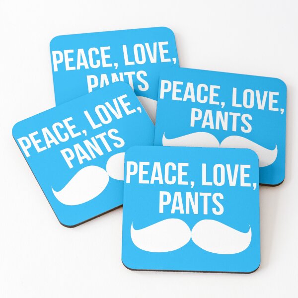 Item preview, Mumbo Jumbo Peace, Love & Pants en azul designed and sold by vuilwerk.