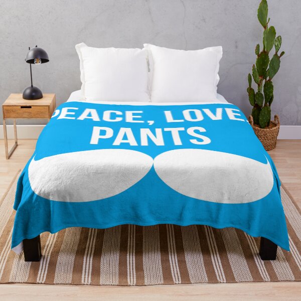 Item preview, Mumbo Jumbo Peace, Love & Pants en azul designed and sold by vuilwerk.