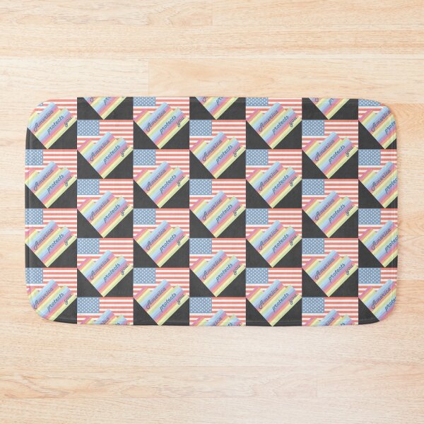 Item preview, American Flag mountains rainbow American independence America protects you designed and sold by RJuliya.
