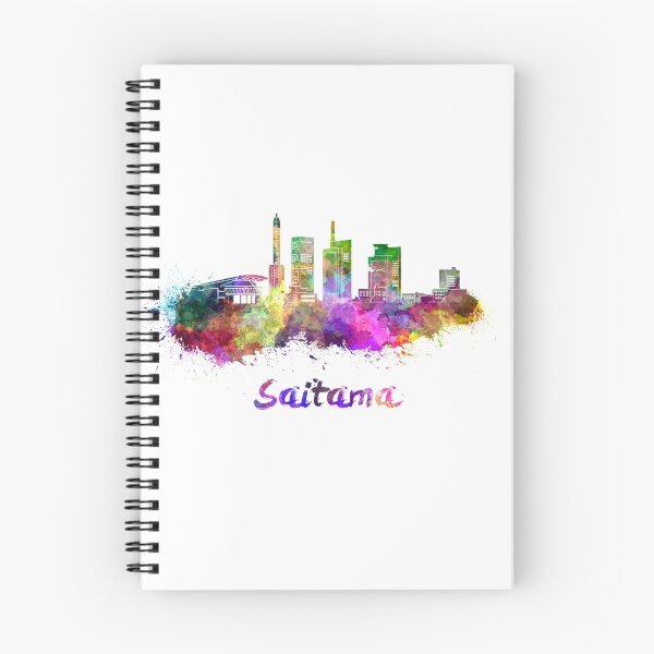 Artikelvorschau, Saitama-Skyline im Aquarell entworfen und verkauft von paulrommer.