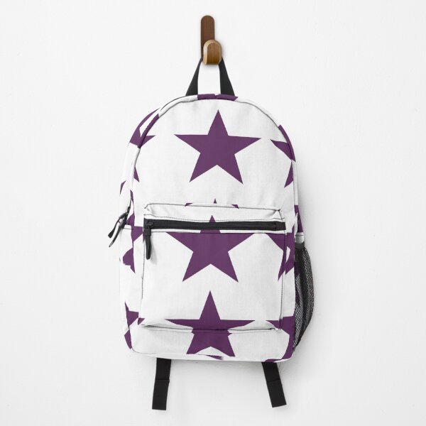 Item preview, Large AUBERGINE PURPLE and WHITE STARS designed and sold by RachelMacht.