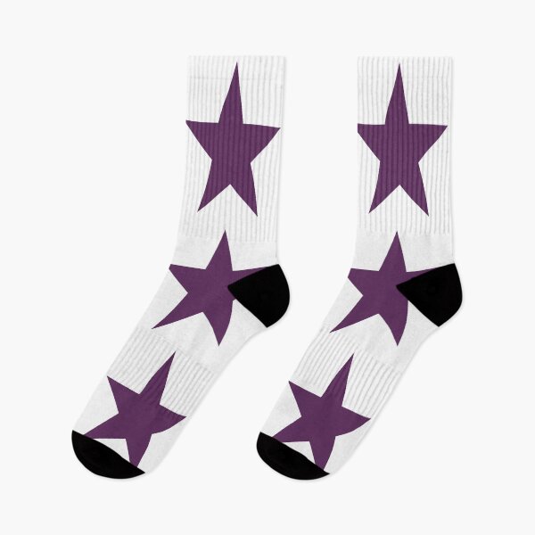 Item preview, Large AUBERGINE PURPLE and WHITE STARS  designed and sold by RachelMacht.