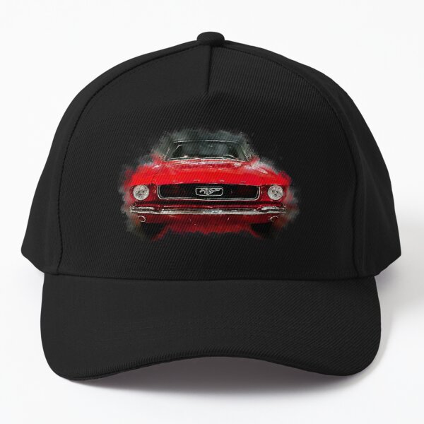 Vista previa del artículo con la obra «Bosquejo de acuarela convertible Ford Mustang rojo 1966», diseñado y vendido por Andreea Eva Herczegh.