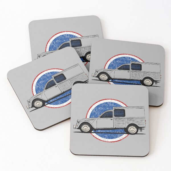 Item preview, My drawing of the classic French van with circular background designed and sold by designjaag.
