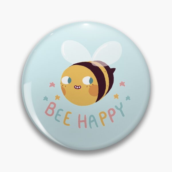 Item preview, Bee Happy Cute Bee Positive Vibes designed and sold by DustandMarbles.