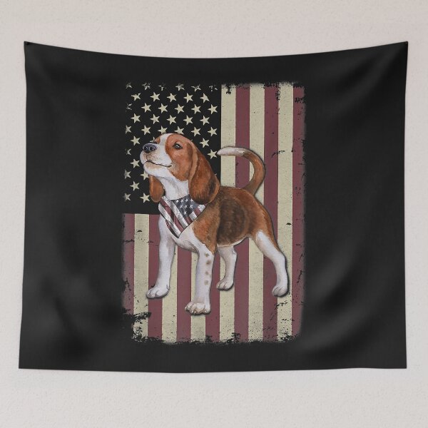 Item preview, Beagle American Flag Bandana Patriotic 4th Of July Tshirt designed and sold by jimmiexq.
