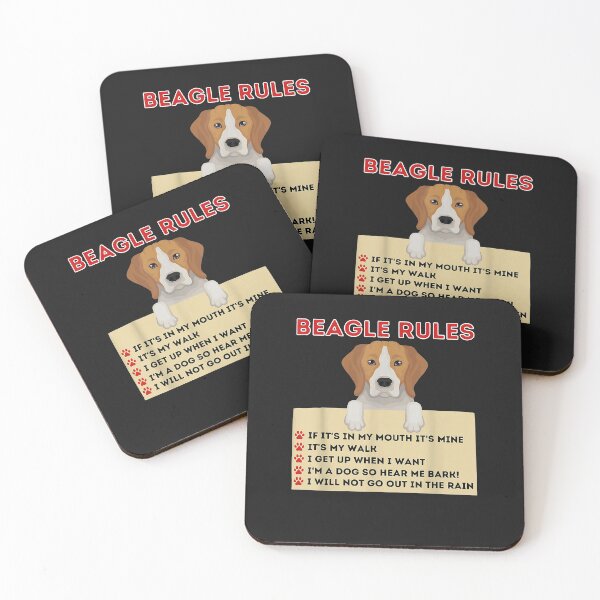 Item preview, Beagle Rules For Owner - Funny Beagle Dog Lover Pet Owner designed and sold by jimmiexq.