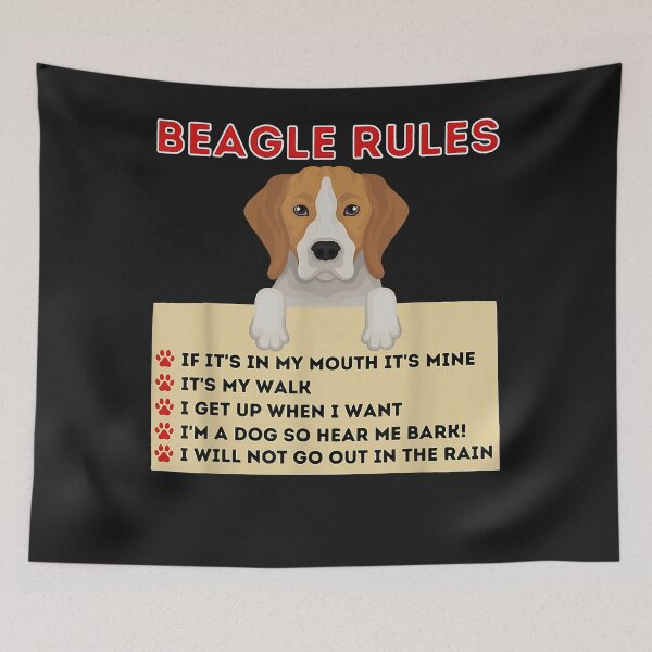 Item preview, Beagle Rules For Owner - Funny Beagle Dog Lover Pet Owner designed and sold by jimmiexq.