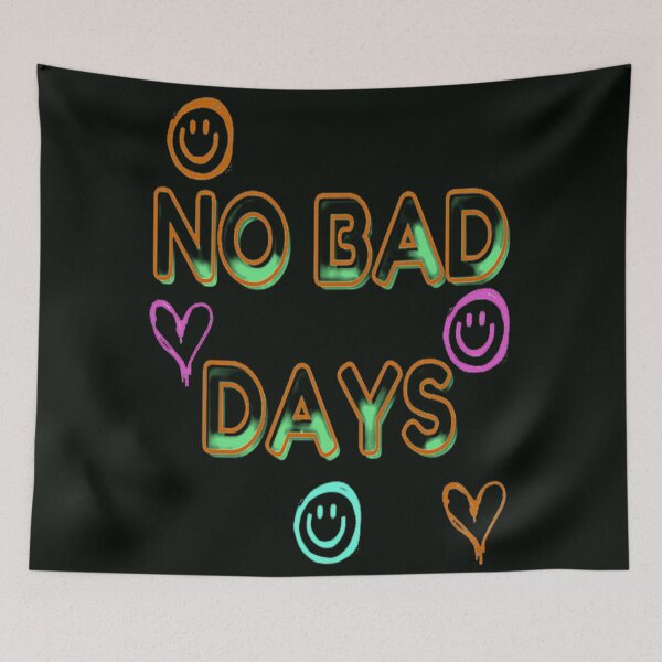 Item preview,  No Bad Days, NR 3, Palabras, Ilustración abstracta, Citas motivacionales designed and sold by Adri Barnard.