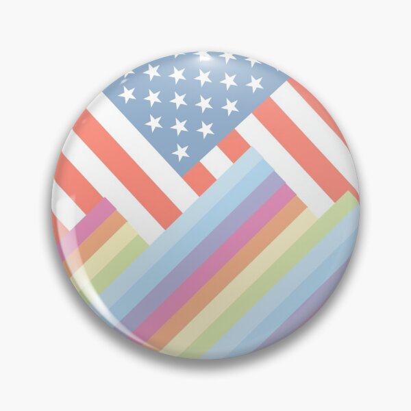 Item preview, American Flag Mountains rainbow American independence designed and sold by RJuliya.