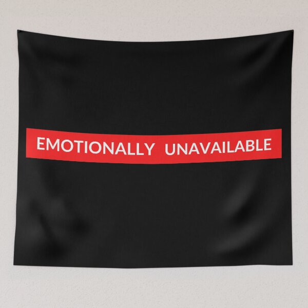 Item preview, Emotionally unavailable red rectangle designed and sold by Kei-O-kay.