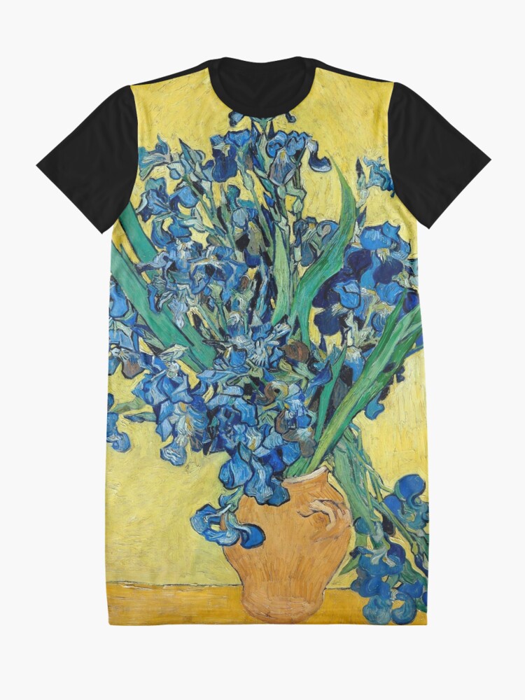 Alternate view of 1890-Vincent van Gogh-Irises-73,5x92 Graphic T-Shirt Dress