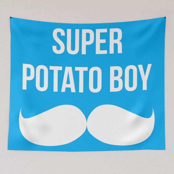 Item preview, Mumbo Jumbo Super Potato Boy in blue designed and sold by vuilwerk.