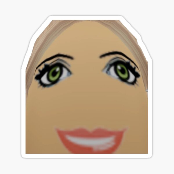 Roblox Funny Face Sticker For Sale By Jimmythebest Redbubble 