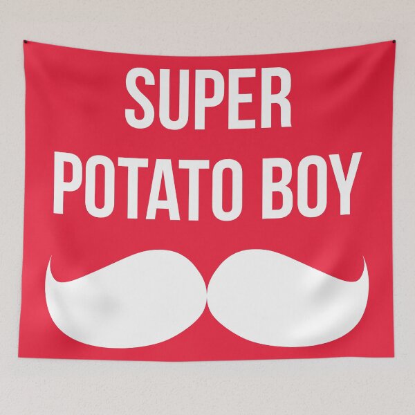 Item preview, Mumbo Jumbo Super Potato Boy in red designed and sold by vuilwerk.
