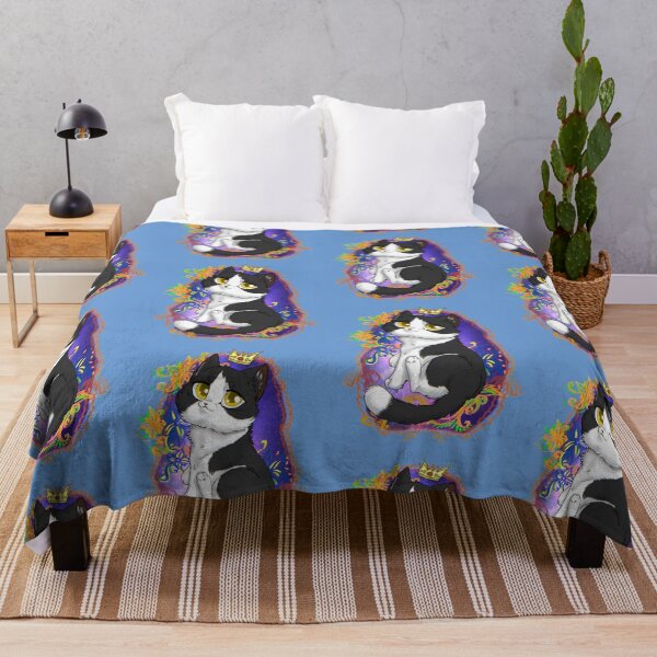 Item preview, King black and white cat designed and sold by Furiarossa.