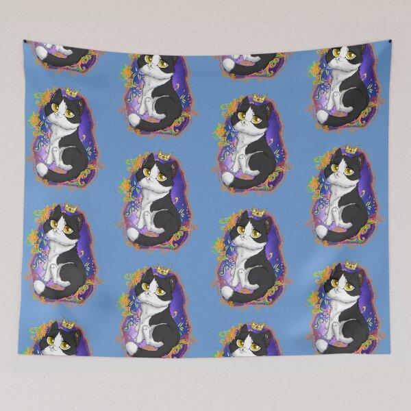 Item preview, King black and white cat designed and sold by Furiarossa.