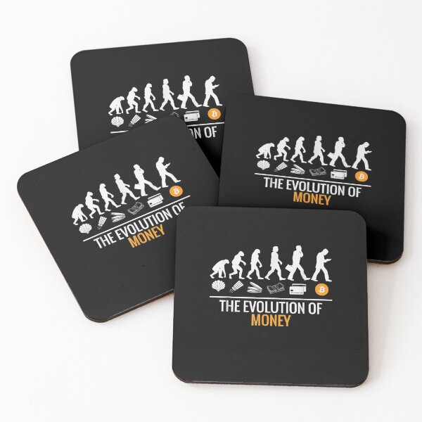 Item preview, The Evolution of Money BTC Bitcoin Crypto  designed and sold by loka-Art.